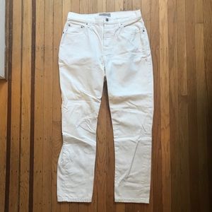 Everlane 90s Cheeky Crop Jean, Bone, Size 27
